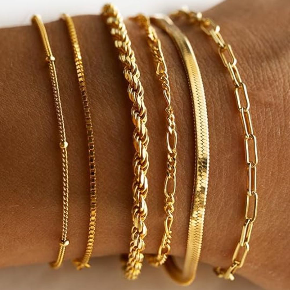 Classic Gold Bracelet Set