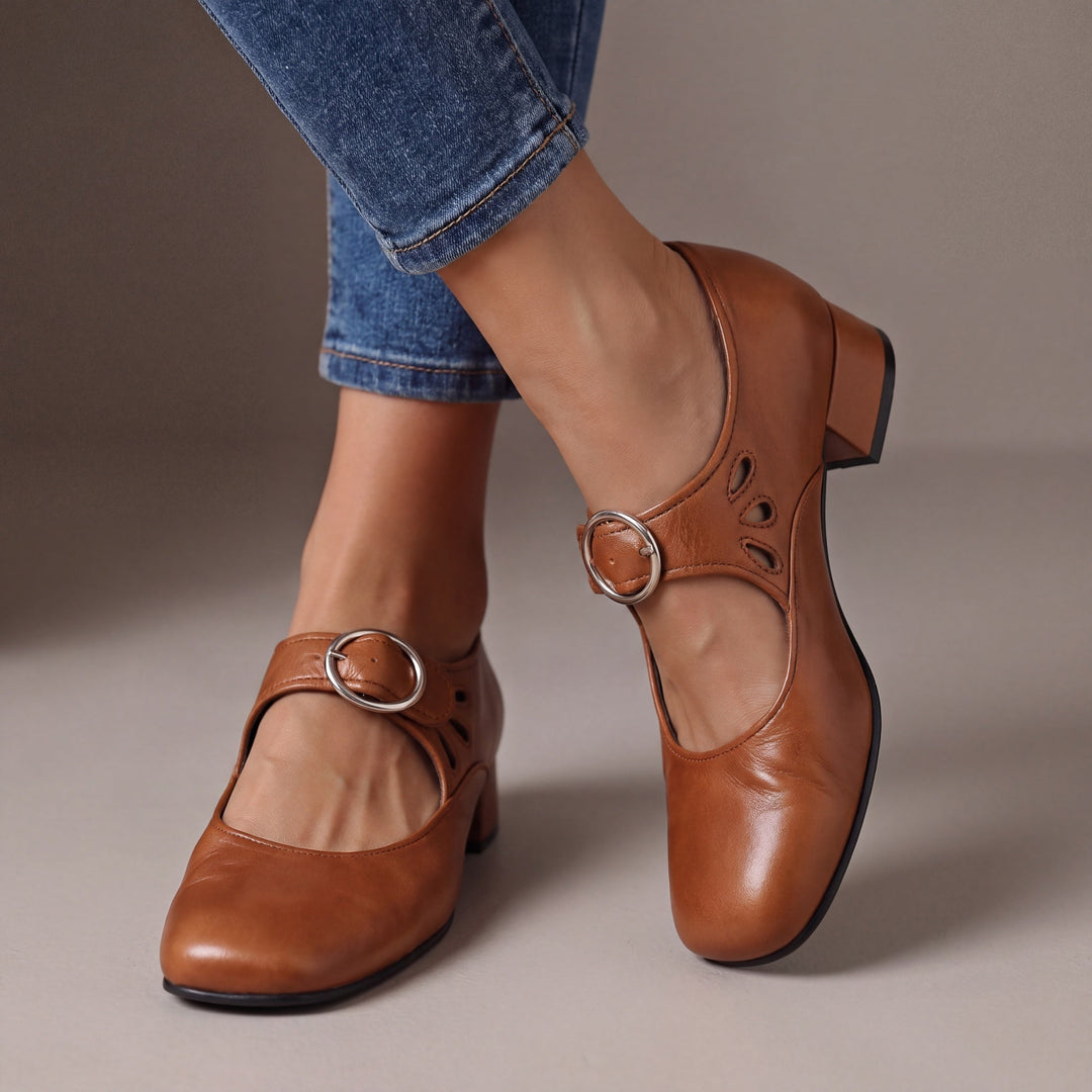 Josephine - Leather Comfort Mary Janes