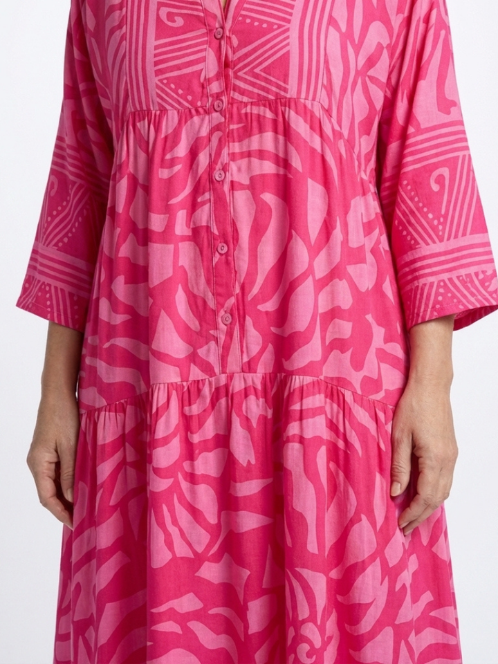 Marielle™ - Button Front Midi Dress