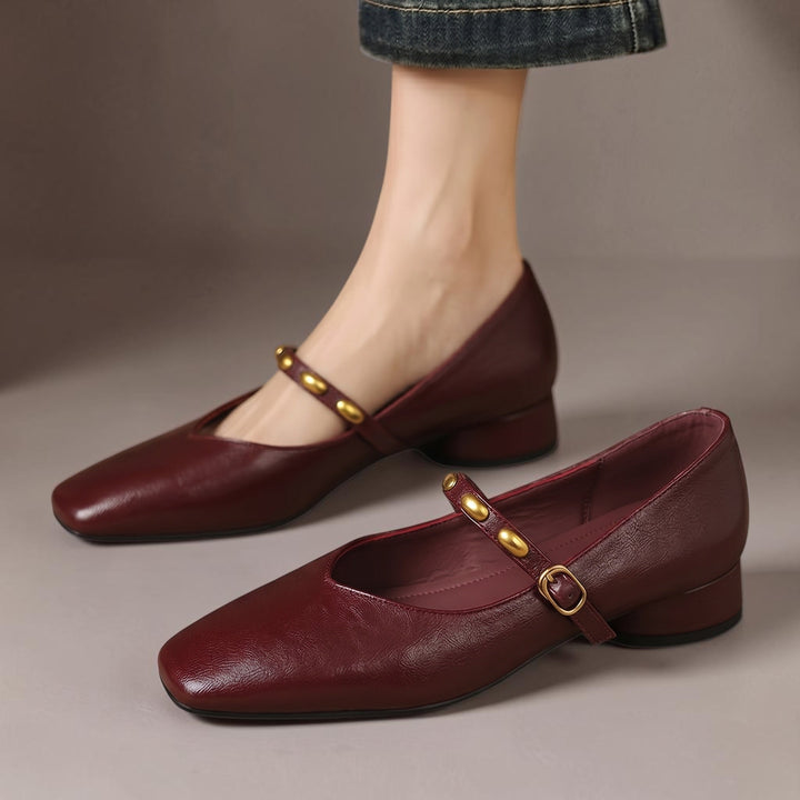 Zyra - Genuine Leather Flats