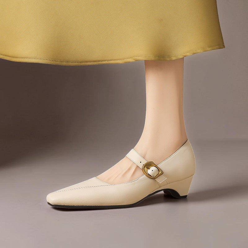 Zorae - Paneled Mary Jane Heel