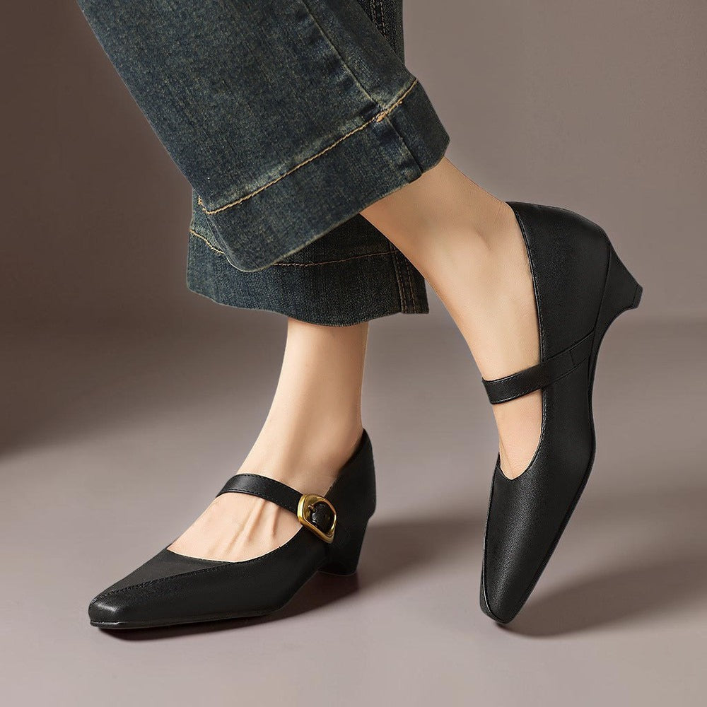 Zorae - Paneled Mary Jane Heel