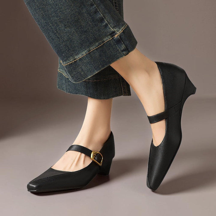 Zorae - Paneled Mary Jane Heel