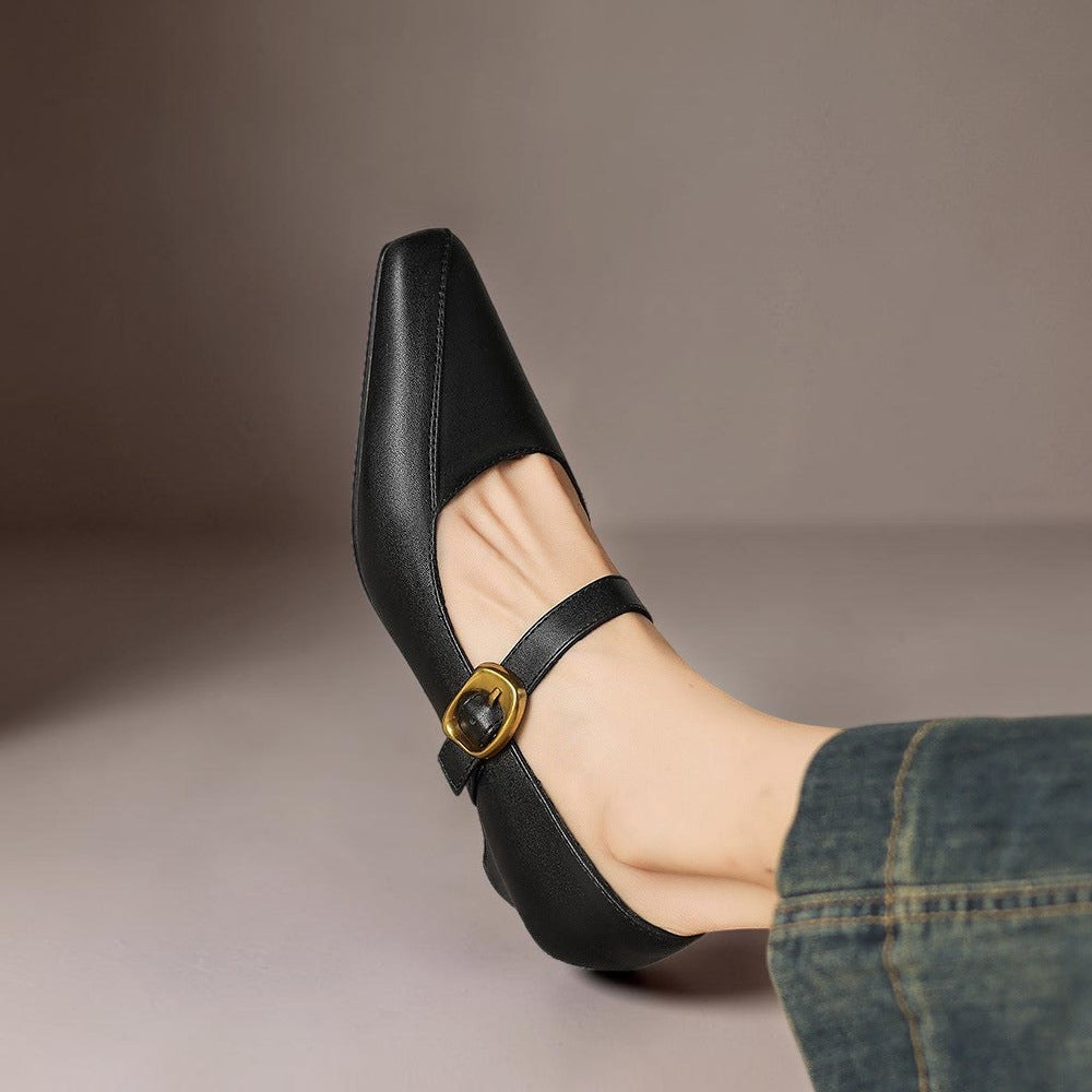 Zorae - Paneled Mary Jane Heel