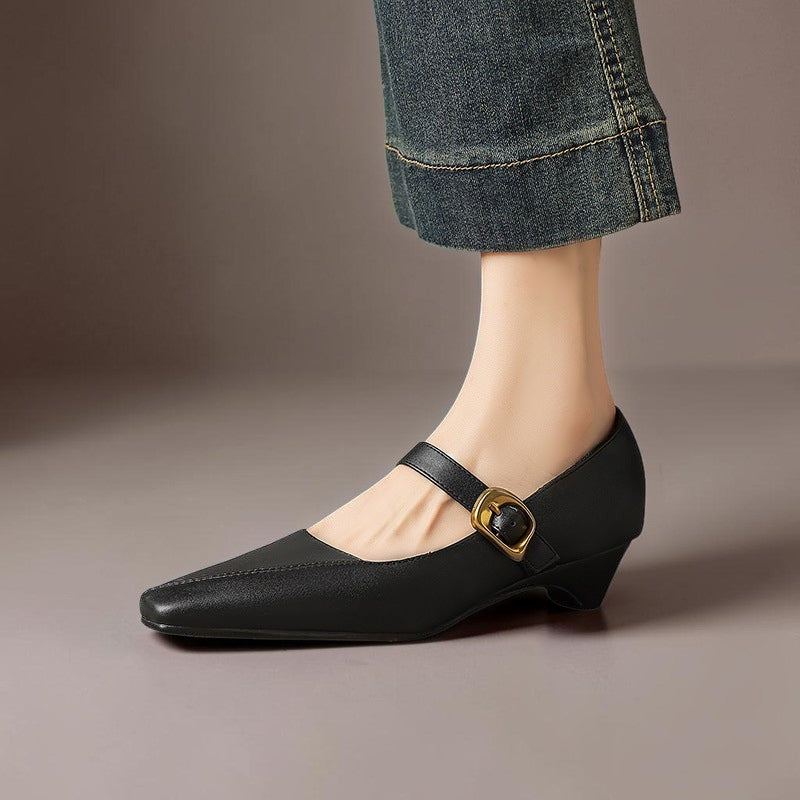 Zorae - Paneled Mary Jane Heel