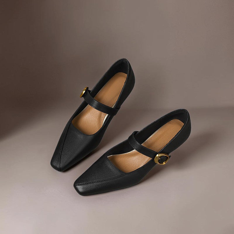 Zorae - Paneled Mary Jane Heel