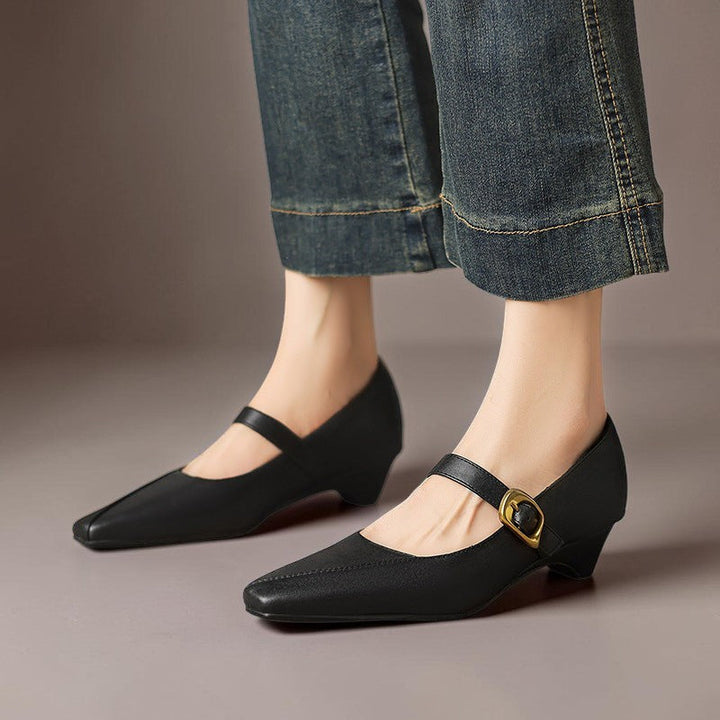 Zorae - Paneled Mary Jane Heel