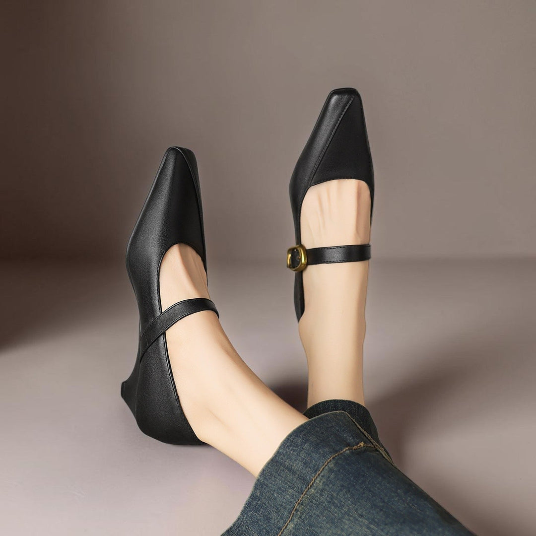 Zorae - Paneled Mary Jane Heel