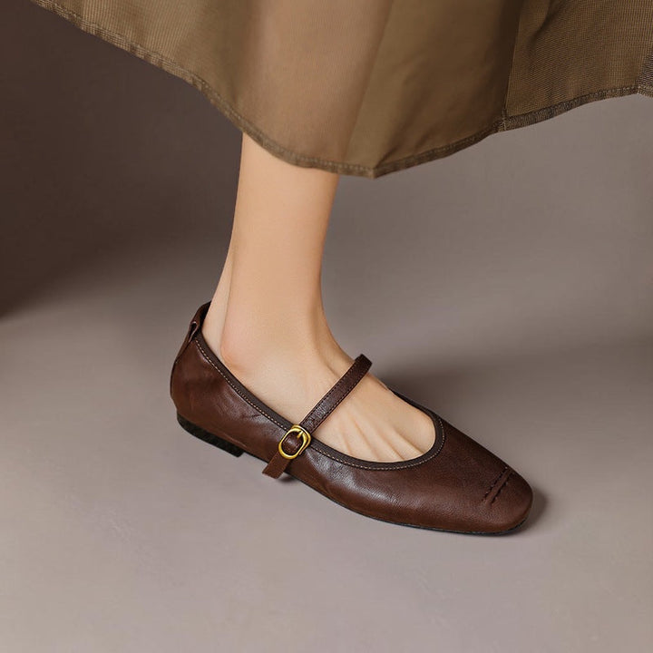 Wani - Leather Flats