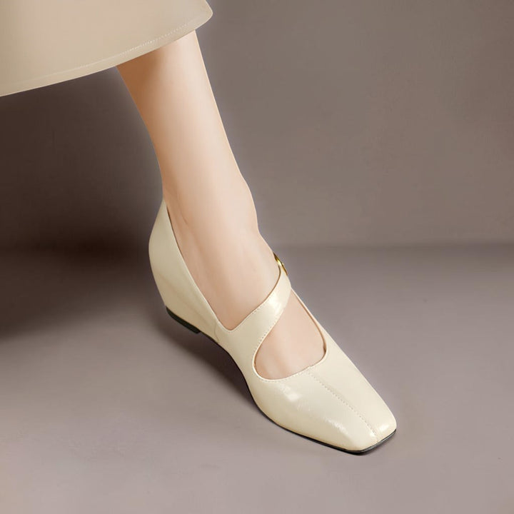 Viora - Genuine Leather Mary Jane Heels