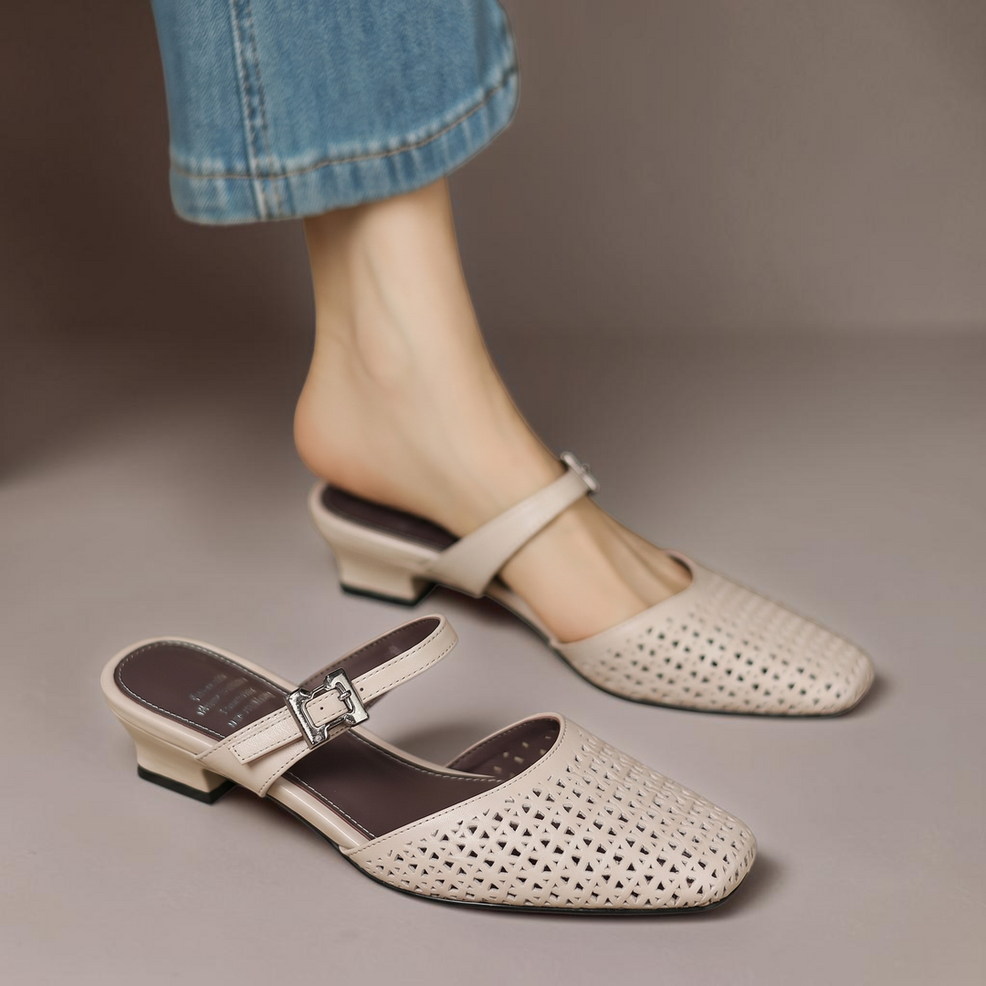 Nilda - Genuine Leather Mules