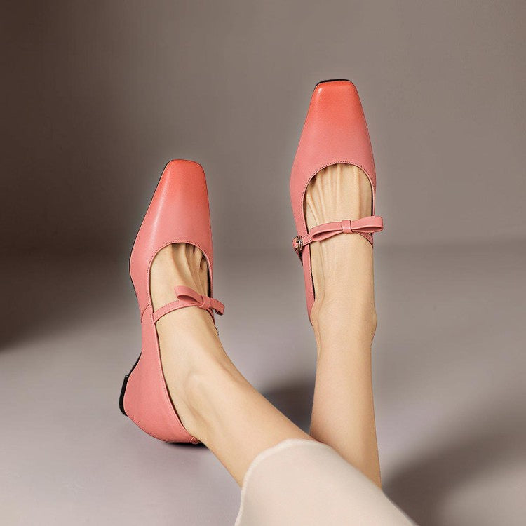 Bryony - Bow-Strap Mary Jane Pump