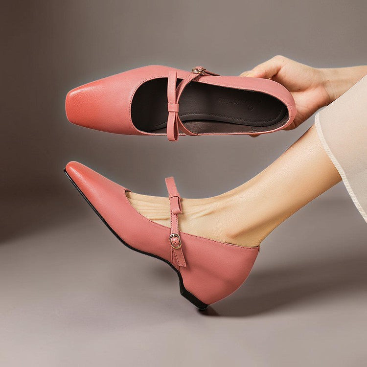 Bryony - Bow-Strap Mary Jane Pump