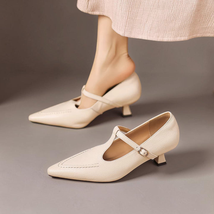 Tirea - Genuine Leather Heels