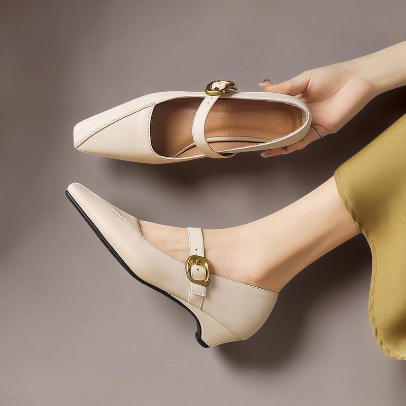 Zorae - Paneled Mary Jane Heel