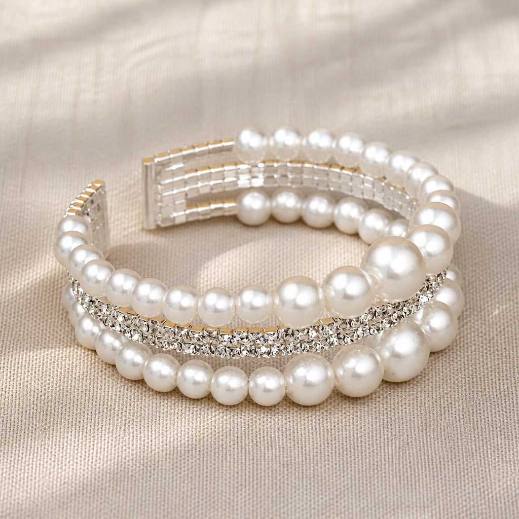 Baroque Pearl Cascade Bracelet
